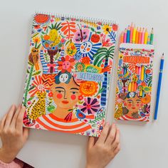 Positivity Sketchbook |  | Safari Ltd® Color Pencil Illustration, Kids Art Supplies, Sketch Pad, Arte Sketchbook, Sketchbook Journaling, Sketchbook Inspiration, First Art, Hippie Art, Pencil Illustration