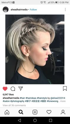 Short Hairstyles With Braids. Cute short hairstyles with braids & bob haircuts. See more bob hairstyles on Instagram hair on ShaundaNecole.com  #shorthairstyles short hair styles with braids #angledbob bob hair cuts. #bobhaircuts #shorthairstyleswithbraids #bobhairstyles Short Hairstyles With Braids, Braids Bob, A Bob Haircut, Spring Haircuts, Bob Braids Hairstyles, Hairstyles With Braids, A Bob, Peinados Fáciles Para Cabello Corto, Braided Hairstyles Updo