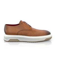 are handcrafted by individual order. Upper material is made by leather. Insole and lining materials - leather. Your new shoes will be handcrafted especially for you and delivered for free to your home or office in 1-2 weeks. Included option for free return and remake if the shoes do not fit.Only now all this is available at an exclusive price of $244.95.Proceed with you order now. Modern Brown Dress Shoes With Textured Sole, Luxury Brown Dress Shoes With Removable Insole, Casual Italian Leather Shoes, Brown Dress Shoes With Textured Sole And Calf Leather, Designer Brown Leather Shoes With Removable Insole, Luxury Brown Dress Shoes With Textured Sole, Elegant Brown Sneakers With Textured Sole, Luxury Cognac Leather Shoes With Branded Insole, Cognac Leather Shoes With Stitched Sole