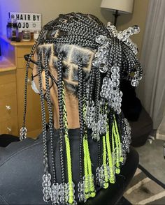 Hairstyles For Black Women Beads, Pretty Braided Hairstyles Black Women, Braid Hacks, Rainbow Hairstyles, Beads Hairstyles, Baddie Hair, Black Kids Braids Hairstyles, Braids Ideas