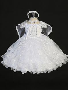 2299.jpg?0 Christening Outfit Girl, Girls Dress Shop, Baptism Gown, Top Kids, Organza Skirt, Christening Outfit, Girl Christening, Baptism Dress, Embroidered Bodice