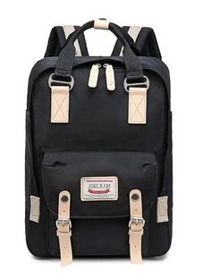 OrcaJump – Oxford Canvas Mens Shoulder Bag – Outdoor Use – OrcaJump Store Black Softback Bags With Pockets, Casual School Backpack With Hasp Closure, Casual Black Rectangular Backpack, Casual Black Shoulder Bag With Hasp Closure, Black School Bag With Hasp Closure, Black Backpack With Hasp Closure, Casual Black Satchel With Hasp Closure, Black Outdoor Softback Bags, Black Softback Outdoor Bag