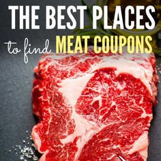 the best places to find meat coupons for steaks and other meat products on sale