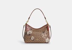 Laurel Shoulder Bag In Signature Canvas With Rose Print | COACH OUTLET