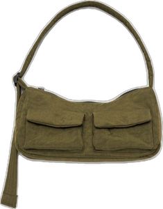 On-the-go Hobo Bag With Pockets, Casual Tote Baguette Bag For On-the-go, Functional Solid Color Everyday Bags, Practical Shoulder Bag For Daily Use, Everyday Shoulder Baguette Bag, Casual Satchel Pouch For Everyday Use, Casual Bags With Zipper Pocket For Everyday Use, Casual Hobo Bag With Cell Phone Pocket For On-the-go, Practical Everyday Khaki Bags