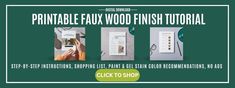 the printable fax wood finish kit includes instructions to make it easier for you to use