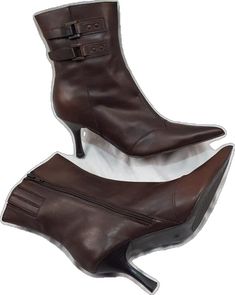 Fitted Ankle-high Platform Boots For Fall, Brown Pointed Toe Heeled Boots For Winter, Brown Pointed Toe Heels For Winter, Fitted Brown Platform Boots, Fitted Ankle Boots For Winter, Brown Pointed Toe Platform Boots With Reinforced Heel, Brown Platform Boots With Pointed Toe And Reinforced Heel, Brown Platform Boots With Reinforced Heel And Pointed Toe, Fitted Ankle Boots With 4-inch Heel