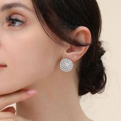 These clip-on cubic zirconia earrings were meant to be seen. They add a luxurious touch to any outfit and can be worn time and time again. Rhodium Plated Product Code: DE1161R Collection: Elizabeth Type: Clip On Material: Base Alloy & Cubic Zirconia Dimensions: Pendant Dimensions: Style: Contemporary & Geometric Includes: Cubic Zirconia Earrings, Zirconia Earrings, Perfume Spray, Keep Jewelry, Everyday Jewelry, Cleaning Jewelry, Jewelry Plate, Clip On, Stones And Crystals