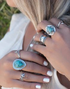 Turquoise Ring ~ Sterling Silver 925 ~MR049 - Maresia Jewelry Symbols Of Strength, The Kings, Western Wedding, Ring Sterling Silver, Bohemian Jewelry, Sterling Ring, Good Luck, Silver 925, Turquoise Ring