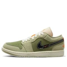 Air Jordan 1 Low SE Craft 'Light Olive' FD6819-300 Low Jordan 1, Craft Lights, Wings Logo, 12th Man, Air Jordan 1 Low, Jordan 1 Low, Air Jordan 1, Jordan 1, Air Jordan