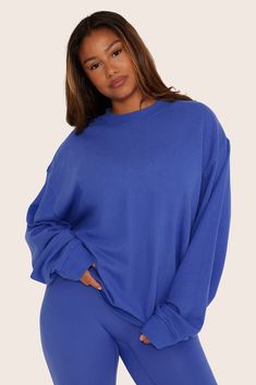 CLASSIC CREWNECK Solid Crew Neck Sweatshirt, Solid Color Cozy Fit Crew Neck Sweater, Blue Crew Neck Sweater With Ribbed Neckline, Cozy Solid Color Crew Neck Sweater, Solid Cozy Fit Crew Neck Sweater, Solid Crew Neck Sweater With Cozy Fit, Cozy Blue Crew Neck Sweats, Cozy Blue Crew Neck Sweatshirt, Relaxed Fit Crew Neck Sweater