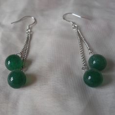 Welcome back to my shop: https://www.etsy.com/shop/pearlandjewelry I make them with 8mm natural green jadeite and sterling silver hook It is nice for your wedding. If you need the other lengh or size ,Please feel free contact me.Thank you so much, :) Green Aventurine Dangle Earrings, Green Aventurine Drop Earrings, Elegant Aventurine Dangle Earrings, Green Jade Earrings For Wedding, Diy Jewelry Unique, Wedding Bridesmaid Jewelry, Wedding Party Gift, Jewelry Bridesmaid, Jade Earrings