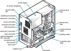 an electrical device with labeled parts labelled in the bottom corner and on top of it