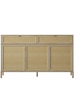 the sideboard with three doors and two drawers