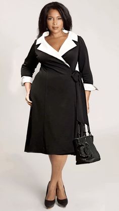 Apple Shape Outfits Plus Size, Ladies Plus Size Dresses, Plus Size Spring Dresses, Hepburn Dress, Black Plus Size Dress, Apple Shape Outfits, Plus Size Winter Outfits, Plus Size Black Dresses, Plus Size Fashion Tips