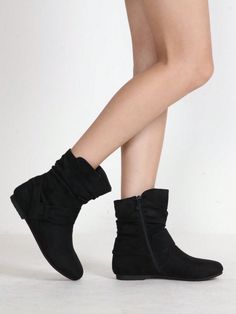 1.This mid calf slouch boots made of suede synthetic leather,the bow at the ankle adds fashion to the shoes.2.Featured with flat heel and non-slip rubber sole,mid-calf boots aims to deliver traction, steadibility, lightweight and ease with every step.3.The slouch mid calf boots has a zipper on the inside,easy to wear and take off,keep your feet comfortable all day.4.It can be worn all year round,suitable for casual,office, shopping, travelling, party, dating and so on.5.Product measurements were No Heel Boots, Women's Mid Calf Boots, Flat Ankle Boots, Slouch Boots, Flat Booties, Slouched Boots, Boots Women Fashion, Womens Mid Calf Boots, Casual Office