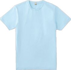 Fitted Light Blue Cotton T-shirt, Light Blue Fitted Cotton T-shirt, Basic Light Wash Crew Neck T-shirt, Classic Blue Stretch Tops, Fitted Washed Blue Short Sleeve Top, Washed Blue Fitted Short Sleeve Top, Basic Light Blue Plain T-shirt, Classic Blue Plain Top, Classic Fitted Blue T-shirt