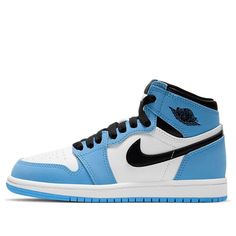 (PS) Air Jordan 1 Retro High OG 'University Blue' AQ2664-134 Retro Basketball Shoes  -  KICKS CREW Blue Breathable Lace-up Jordan Shoes, Blue Breathable High-top Sneakers For Running, Casual Blue Custom Sneakers For Training, Blue Jordan Training Shoes With Boost Midsole, Blue High-top Breathable Jordan Shoes, Blue Breathable High-top Jordan Shoes, Blue Low-top Jordan Training Shoes, Blue Low-top Jordan Shoes For Training, Custom Light Blue Sneakers With Laces For Sports