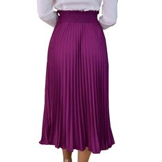 Purple Pleated Lace-up High Waist Skirt Purple Pleated Bottoms For Spring, Purple Pleated Skirted Bottoms, Purple Pleated Maxi Skirt, Chic Pleated Purple Bottoms, Chic Purple Pleated Bottoms, Casual Purple Pleated Bottoms, Purple Pleated Flared Skirt, Helpful Things, High Waist Skirt