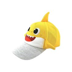 Nickelodeon Boys' Baseball Cap – Baby Shark Curved Brim Snap-Back Baseball Hat is the perfect choice for a summer full of having fun at playgrounds and hanging out at the beach. This cute Baby Shark snap-back baseball cap for boys is a perfect match that will look super cute with just about any outfit. Playful Sun Hat With Curved Brim For Playtime, Playful Curved Brim Sun Hat For Playtime, Playful Sun Hat, One Size Fits Most, For Playtime, Playful Hats With Uv Protection, Playful Brimmed Sun Hat For Playtime, Playful Uv Protection Hats, Fun Sun Hat With Curved Brim For Play, Adjustable Playful Sun Hat For Playtime, Summer Play Cap Hat