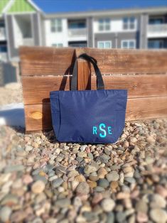 "▬PERSONALIZED MONOGRAM TOTE BAG WITH ZIPPER & POCKETS▬ Great for bridal party gifts, reusable grocery tote, promotional items, teacher gifts, travel bags and more! *Shown in a Navy tote with teal vinyl. BAG COLORS Black, Charcoal, Grey, Navy, Royal Blue, Turquoise, Khaki, Red, Hibiscus, Neon Pink, Pink Azalea VINYL COLORS (This is the color your text will be on your item) (Premium Heat Transfer Vinyl is used) SOLID COLOR: White, Black, Pink, Passion Pink, Red, Lilac, Powder Blue, Mint, Navy, Le Blue Tote Lunch Bag For Travel, Personalized Tote Shoulder Bag For Travel, Blue Large Capacity Lunch Bag As Gift, Blue Large Capacity Lunch Bag For Gift, Large Capacity Blue Lunch Bag For Gift, Casual Blue Lunch Bag For Travel, Casual Blue Travel Lunch Bag, Personalized Casual Tote Bag, Casual Personalized Tote Bag