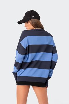 PRODUCT INFO Sweater Oversized fit Lightweight Knitted fabric Acrilan Model wears size XS/S Model height is 5'8 Item care: Hand wash Knit Oversized Sweater, Sweater Oversized, Sweater Oversize, Light Knit, Oversized Knitted Sweaters, Swimwear Dress, Oversized Sweater, Blue Sweaters, S Models