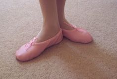 "These lovely ballet slippers are handmade, hand-pleated & hand finished with all possible attention to detail employed to create an attractive, comfortable shoe. They are made from quality lambskin hide that's soft, but durable and molds to the wearer's foot. The lining is cotton, the inner soles are double layered felt and the outer soles of suede leather provides the right amount of floor traction. The pattern and design of these slippers are my own, and they are not listed or sold at any ret Non-slip Ballet Dance Shoes With Closed Toe, Spring Slip-on Dance Shoes With Soft Sole, Spring Ballet Dance Shoes With Soft Sole, Slip-on Dance Shoes With Soft Sole, Soft Sole Slip-on Dance Shoes, Pink Ballet Dance Shoes With Round Toe, Pink Round Toe Ballet Dance Shoes, Leather Closed Toe Ballet Dance Shoes, Fitted Ballet Flats For Dance