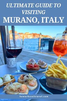 the ultimate guide to visiting muranoo, italy with text overlaying it