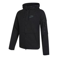 Nike Tech-Pack Logo Jacket Functional Nike Sweatshirt For Outdoor, Functional Outdoor Hoodie With Ribbed Cuffs, Functional Winter Track Jacket With Ribbed Cuffs, Nike Outdoor Hoodie With Adjustable Hood, Nike Hoodie With Adjustable Hood For Outdoor, Nike Hoodie With Ribbed Cuffs For Outdoor Activities, Nike Urban Fleece Hooded Jacket, Nike Sportswear Hooded Jacket With Pockets, Nike Functional Hooded Jacket With Ribbed Cuffs