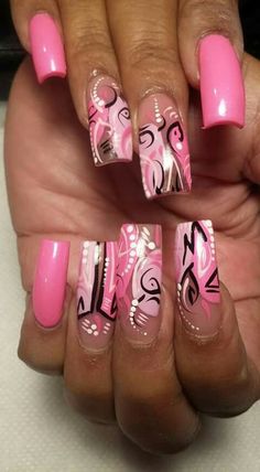 Cute Sculptured Nails Design, Nails Acrylic Square Long, Nails Acrylic Square, Ideas For Nails, Sculptured Nails, Finger Nail Art