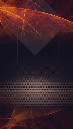 an abstract background with lines and shapes in red, orange and yellow colors on a black background