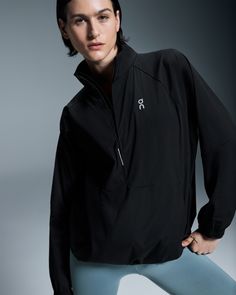 A lightweight, water-repellent jacket that you can take anywhere. With two side pockets to stash away your valuables | On Women's All-Day 1/2 Zip Jacket in Black, Size: Medium. Everyday, travel, essential Workout. Performance Running | Recycled Polyamide Functional Windbreaker With Pockets In Recycled Polyester, Functional Recycled Polyester Windbreaker For Travel, Functional Travel Windbreaker Made Of Recycled Polyester, Long Sleeve Recycled Polyester Windbreaker With Pockets, Long Sleeve Windbreaker With Pockets In Recycled Polyester, Recycled Polyester Long Sleeve Windbreaker With Pockets, Versatile Windbreaker For Outdoor Activities, Sporty Windbreaker With Pockets For Travel, Sporty Travel Windbreaker With Pockets