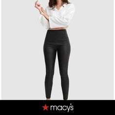 in stock Chic Leggings For Fall, Chic Solid Leggings For Fall, Trendy Slim Fit Pants For Fall, High Rise Leggings For Fall, High Rise Solid Leggings For Fall, Slim Fit Sleek Pants For Fall, Sleek Slim Fit Pants For Fall, Sleek Fall Pants In Solid Color, Sleek Solid Pants For Fall