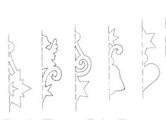 a line drawing of different shapes and sizes