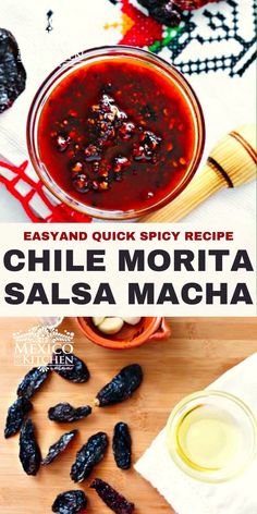 easy and quick spicy recipe for chile morta salsa