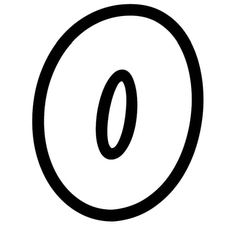 the letter o is shown in black and white