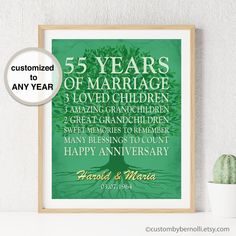 Emerald Background, Emerald Anniversary, 55th Wedding Anniversary, Anniversary Gift For Parents, Anniversary Design, 55th Anniversary, Wedding Anniversary Wishes, Parents Anniversary, Anniversary Gifts For Parents