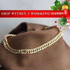 14k Gold Cuban Link 6mm Chain Bracelet Gold Curb Chain Bracelet Cuban Chain Bracelet Layering Chain Christmas Jewelry Gift Women Man ▶ 𝙋𝙍𝙊𝘿𝙐𝘾𝙏 𝙁𝙀𝘼𝙏𝙐𝙍𝙀𝙎 * 14k Gold Bracelet * Bracelet is empty inside. * Chain Bracelet Width: 6 mm (0.23 in) * Chain Color: Yellow Gold ❤️ If you want to be a shining woman at all times, you should choose lizdor jewelry. While designing our products, we wanted them to be bright, shiny and stylish. You will always be one step ahead with the design and sp Cuban Link Chain Gold Bracelet As Gift, Cuban Link Gold Chain Bracelet As Gift, Gift Cuban Link Chunky Chain Bracelet, Gift Yellow Gold Bracelet With Chunky Chain, Elegant Cuban Link Bracelet As Gift, Elegant Christmas Bracelet Jewelry, Luxury Chain Link Gold Bracelet Gift, Gold Cuban Link Bracelet With Adjustable Chain Gift, Chain Link Gold Bracelet As Gift