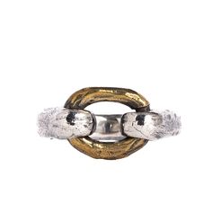 This rustic mixed metal chain link ring is unique design handcraft jewelry. It is perfect gift for any occasion. It will give an unique look to your daily outfit. Available in Silver, Brass, and Mixed Metals. Ring Size Available in all sizes. Please be sure to find your exact ring size for the finger you want before ordering. See image chart above or you can use the chart on my website as a guide - https://jewelrylab.co/pages/ring-sizing-tips A note about brass jewelry and oxidization: Verdigris Metal Chain Link Ring As A Gift, Silver Chain Link Rings Gift, Gift Metal Open Ring Bracelet, Metal Chain Rings For Gifts, Mixed Metal Ring, Chain Link Ring, Mens Band Rings, Mixed Metal Rings, Link Ring