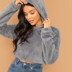 Winter Is Here! This Is A Must Have For The Season!! It’s Super Soft & Velvety With A Cute Crop & Hoodie Style! Bundle With Other Items In My Closet For Discounts And Shipping Savings 100% Polyester Hooded Top With Soft Texture For Fall, Super Soft Winter Tops, Cozy Hooded Top, Casual Hooded Tops With Soft Texture, Cozy Hooded Tops With Soft Texture, Comfy Super Soft Winter Tops, Comfy Super Soft Tops For Winter, Cozy Winter Top With Drawstring Hood, Teddy Hoodie