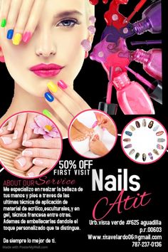 Unicorn Nail Art, Emerald Nails, Nail Art Salon, Makeup Course, Popular Nail Designs, Art Poster Design, Banner Template Design