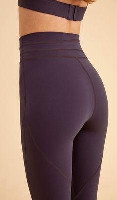 Shop LENA High Waist Yoga Pants in dark purple color. Browse Visual Mood for super comfortable yoga leggings for women. Find your perfect fit from artistic styles and original designs. Breathable High Stretch Solid Bottoms, High Stretch Breathable Solid Bottoms, Solid Nylon Sportswear Yoga Pants, Breathable Nylon Bottoms For Pilates, High Stretch Solid Bottoms For Training, Compressive Breathable Short Leg Bottoms, Athleisure Pants With Built-in Shorts, High Stretch Training Bottoms In Solid Color, Breathable Micro-elastic Workout Bottoms