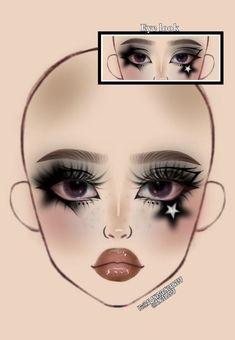 Goth Makeup Ideas Drawing, Crazy Makeup Ideas, Makeup Inspo Creative, Punk Makeup