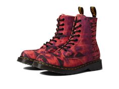 PRICES MAY VARY. FASHION BOOTS FOR WOMEN: Reliably durable and offering supreme comfort, hit the streets in style with these Pascal boots from Dr. Martens. The classic Doc's DNA is upgraded with grooved heels, a scripted heel loop, and visible yellow stitching. Their round-toe silhouette offers a wide room space for your feet. There is a pull tab at the back to help slip them on. Whether you’re dressing up for a party or going out to the club, these boots are a perfect choice. GOODYEAR WELT CONS Rave Boots, Dr Martens 1460 Pascal, Red Tie Dye, Eye Silhouette, Doc Martens Boots, Summer Tie Dye, Doc Marten, Floral Fashion, Goodyear Welt