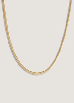 Kismet Herringbone Chain Necklace 14k Yellow Gold - Kinn Minimalist 14k Gold Snake Chain Necklace, Tarnish Resistant Gold Plated Snake Chain Necklace, Everyday Yellow Gold Plated Snake Chain Necklace, Dainty Gold Snake Chain Necklace, Gold Plated Yellow Gold Herringbone Necklace With Box Chain, Yellow Gold Plated Herringbone Necklace With Box Chain, Yellow Gold Snake Chain Necklace With Adjustable Chain, Yellow Gold Herringbone Necklace With Box Chain, Dainty Yellow Gold Herringbone Necklace With Box Chain