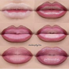 Apply Lipstick, Drag Make-up, Lip Tutorial, Lipstick Tutorial, Lip Makeup Tutorial, Ombre Lips, Face Beat, Pinterest Makeup, Lip Shapes