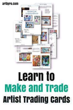 the cover of an article about art trading cards