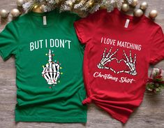 Christmas Couple Shirts, Ugly Christmas Shirt Couple, Couples Matching Christmas Shirts, Funny Christmas Shirt Set, Christmas Family Pajamas Welcome to TeeDesignUS! We have selected the most special products for you and are at your service. We are here for everything you need. We wish you pleasant shopping! PRODUCT DETAILS We use Bella Canvas and Gildan SoftStyle brand shirts for printing. *Bella Canvas -unisex size -4.2 oz. -Solid colors are 100% Combed Cotton and Ring-Spinned Cotton. -Athletic Heather 90% Combed and Ring-spun Cotton, 10% Polyester -All Heather CVC Colors 52% Combed and Ring-Spinned, 48% Polyester *Gildan SoftStyle -unisex size -Sport Gray : 4.5 oz/yd² | 90% Ring Cotton / 10% Polyester -Heather Navy, Heather Burgundy, Heather Galapagos Blue, Dark Heather : 4.5 oz/yd² | 65 Christmas Couple Outfit Ideas, Funny Couple Christmas Shirts, Matching Couple Christmas Pajamas, Matching Pajamas For Couples Christmas, Christmas Pajamas Couples, Christmas Couple Shirts, Christmas Shirts Funny, Christmas Family Pajamas, Funny Christmas Outfits