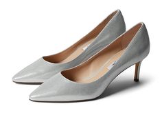 Nina Nina60 - Women's Shoes : True Silver : These sleek and elegant Nina Nina60 shoes will make you the center of attraction at any events. Textile upper. Synthetic lining. Synthetic insole. Stiletto heel. Pointed toe. Slip-on closure. Leather outsole. Imported. Measurements: Heel Height: 2 1 2 in Weight: 7 oz Product measurements were taken using size 9, width M. Please note that measurements may vary by size. Weight of footwear is based on a single item, not a pair. Stiletto Heel, Product Reviews, Women's Shoes, Stiletto Heels, Kitten Heels, Heel Height, Slip On, Pumps, Women Shoes