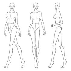 three female mannequins in different poses